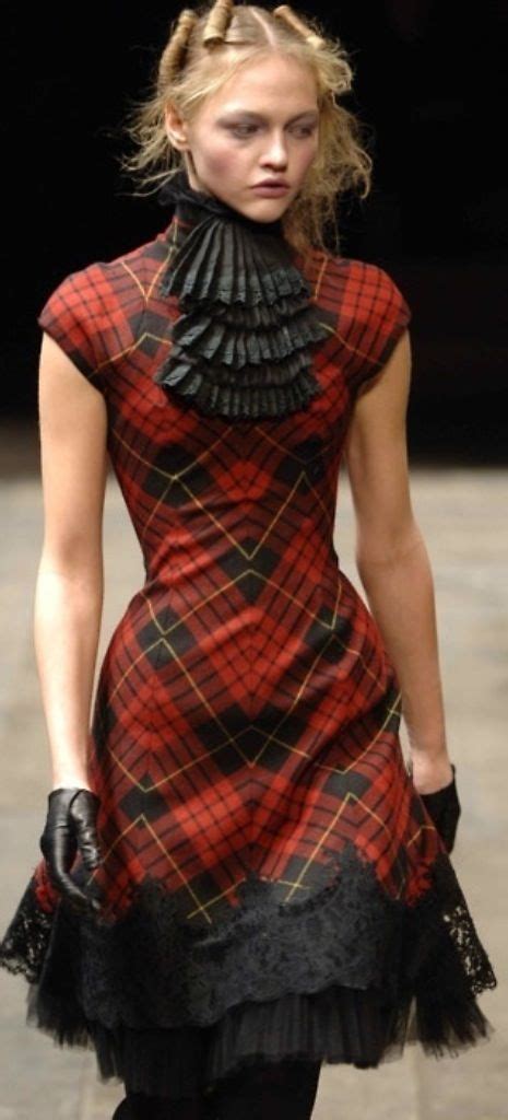 alexander mcqueen tartan dress.